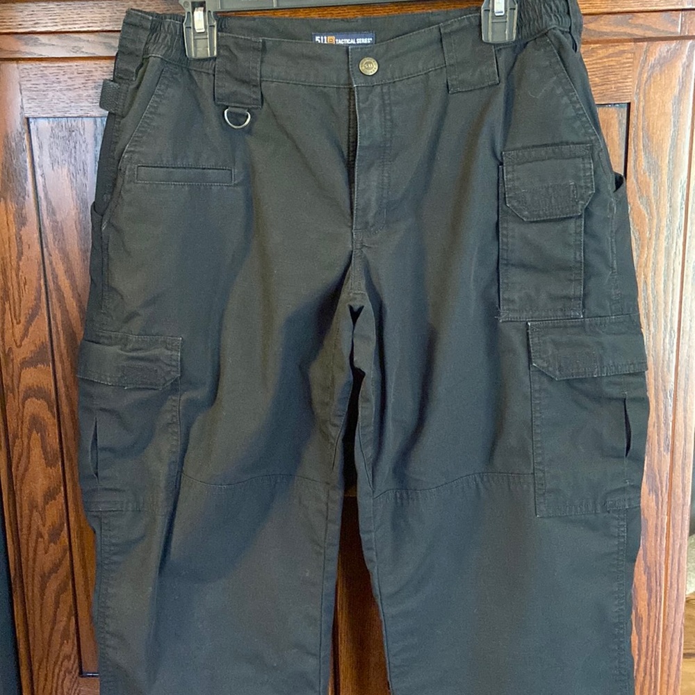 5.11 Tactical Series EMS Duty pants.  Women’s size 14, elastic in waist.  Black